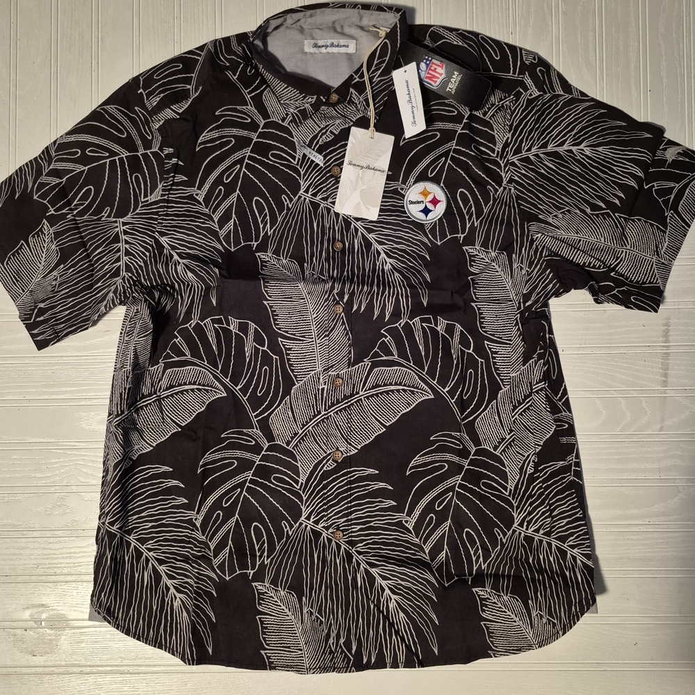 Men's Women's Brand New with Tags Pittsburgh Steelers NFL Tommy Bahama Black